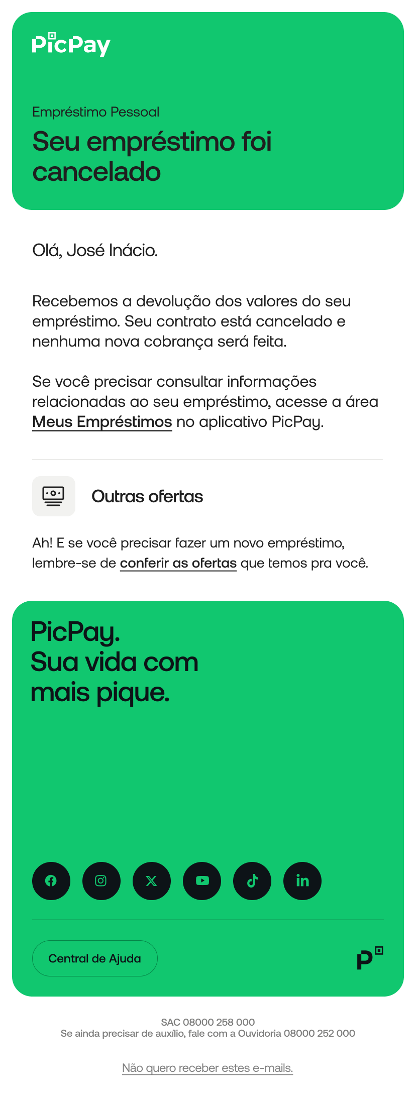 E-mail · cancelado