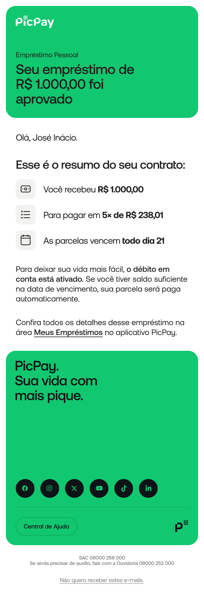 E-mail · aprovado