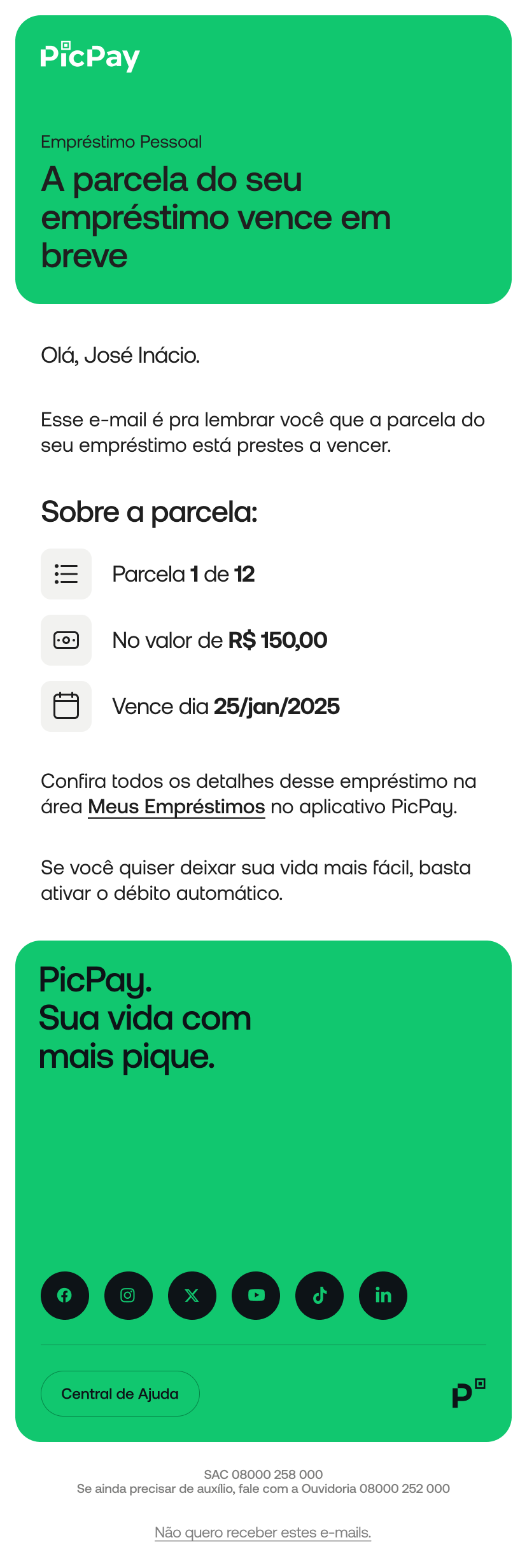 Capa do case Régua de comunicação dos Empréstimos PicPay